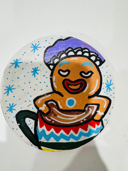 Gingerbread man hot tub